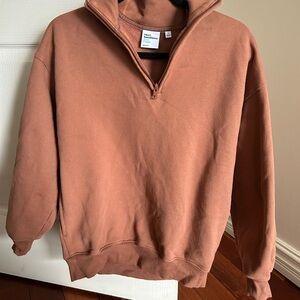Women’s Aritzia Sweatfleece Quarter-Zip Sweater